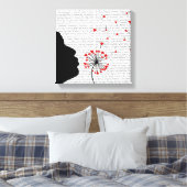 タンデロンハート キャンバスプリント (インサイチュ (寝室))