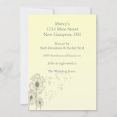 タンデロンブライダルシャワー 招待状 (裏面)