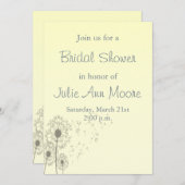 タンデロンブライダルシャワー 招待状 (正面/裏面)