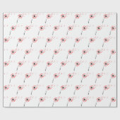 タンデロン赤いハート種子 ラッピングペーパー (フラット)