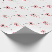 タンデロン赤いハート種子 ラッピングペーパー (角)