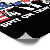 タントトランプ2024アメリカ国旗アメリカにツアスピット ポスター (角)