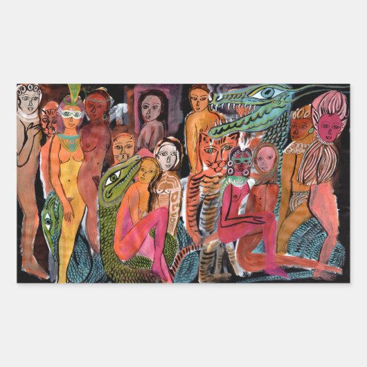 タントラカーニバル 長方形シール (正面)