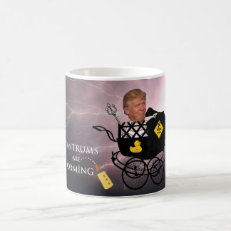 タントラム来ズはアンチトランプ コーヒーマグカップ