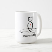 タントラ虎猫 – サンスクリット語スタイル文字。 コーヒーマグカップ (正面右)