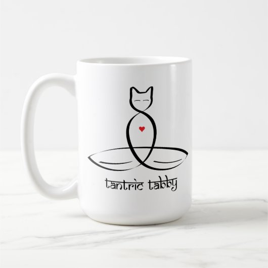 タントラ虎猫 – サンスクリット語スタイル文字。 コーヒーマグカップ (左)