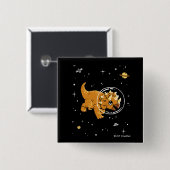 タントリケラトプディノスイン宇宙 缶バッジ (正面&裏面)