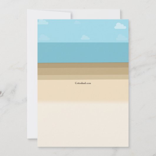 タンニングサンタ招待状 招待状 (裏面)