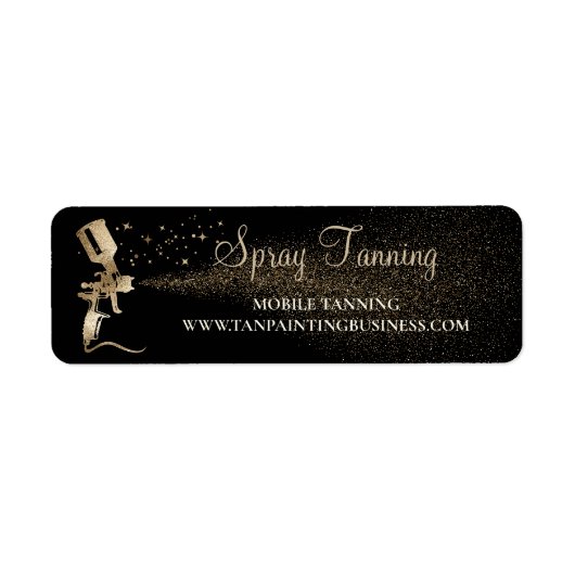 タンニングスプレーエアブラシ金ゴールド ラベル (正面)