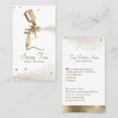 タンニングスプレースパークル金ゴールド 名刺 (正面/裏面)