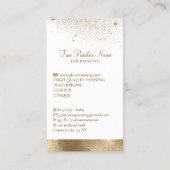 タンニングスプレースパークル金ゴールド 名刺 (裏面)