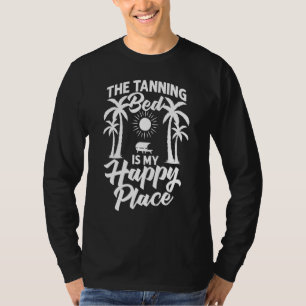 タンニングベッドタンスプレーサロン引用文インドアサンバス Tシャツ