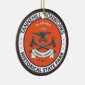 タンネヒルアイアンワークスヒストリカル州パークアラバマ セラミックオーナメント (右)