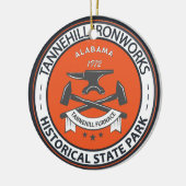 タンネヒルアイアンワークスヒストリカル州パークアラバマ セラミックオーナメント (左)