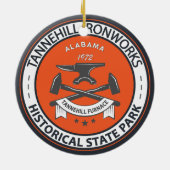 タンネヒルアイアンワークスヒストリカル州パークアラバマ セラミックオーナメント (裏面)