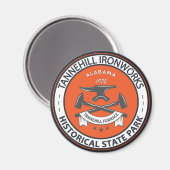 タンネヒルアイアンワークスヒストリカル州パークアラバマ マグネット (正面/裏面)