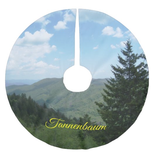 タンネンバウムの山景色 クリスマスツリースカート (正面)