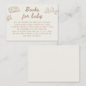 タンハンド引き赤ちゃんシャワーベビー エンクロージャーカード (正面/裏面)