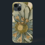 タンバックグラウンドに咲く青い蓮書の花 iPhone 13ケース<br><div class="desc">この作品の焦点はフル開花の美しい青い蓮の花である。黄色い中心は、その栄光の中でほとんど催眠状態である。このプリントで家に少し優雅さを加えろ!</div>