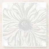 タンバックグラウンドのフローヘッドフレスコ ガラスコースター (裏面)