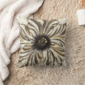 タンバックグラウンドのフローヘッドフレスコ クッション (ブランケット)