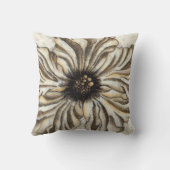 タンバックグラウンドのフローヘッドフレスコ クッション (裏面)