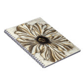 タンバックグラウンドのフローヘッドフレスコ ノートブック (右側)