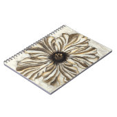 タンバックグラウンドのフローヘッドフレスコ ノートブック (左側)