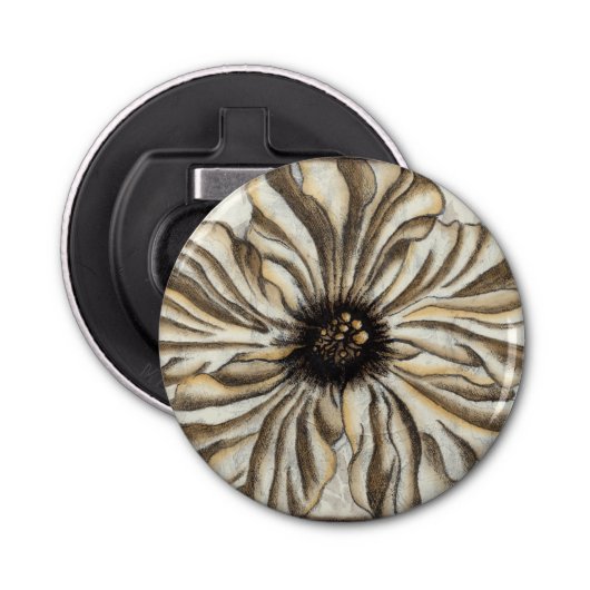 タンバックグラウンドのフローヘッドフレスコ 栓抜き (正面)