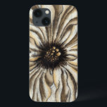タンバックグラウンドのフローヘッドフレスコ iPhone 13ケース<br><div class="desc">このフレスコ画の大部分は大きな花頭で構成されている。黄褐色の背景の上に静止している作品は非常に素朴な感じがある。これはどんな家にも素敵な追加になるだろう！</div>