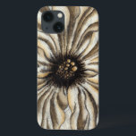 タンバックグラウンドのフローヘッドフレスコ iPhone 13ケース<br><div class="desc">このフレスコ画の大部分は大きな花頭で構成されている。黄褐色の背景の上に静止している作品は非常に素朴な感じがある。これはどんな家にも素敵な追加になるだろう！</div>