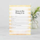 タンバニーイエローアドバイスマムシャワーゲーム用 招待状 (スタンド正面)