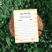 タンバニーイエロー彼らの年齢のゲームカードを推測 招待状