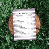 タンバニーパープル旧妻のテイルズゲームカード 招待状