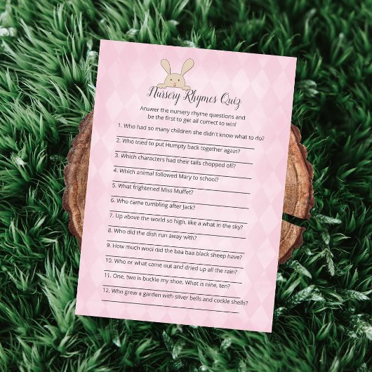 タンバニーピンクアーガイル子供部屋ライムズゲーム 招待状