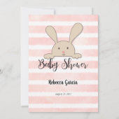 タンバニーピンクベビー言語ゲームカード 招待状 (裏面)