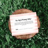 タンバニーピンクママのベリーサイズシャワーゲーム エンクロージャーカード