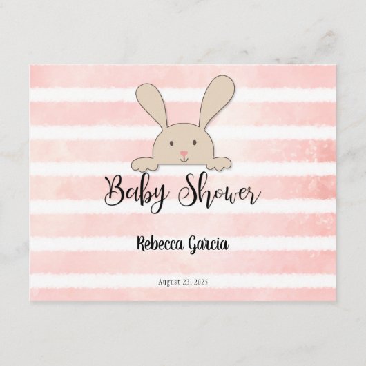 タンバニーピンクママのベリーサイズシャワーゲーム エンクロージャーカード (裏面)