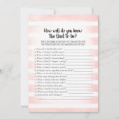 タンバニーピンク誰がパパシャワーゲ最高のームを知っている 招待状 (正面)