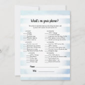 タンバニーブルーあなたの電話ゲームの何 招待状 (正面)