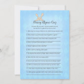 タンバニーブルーアーガイル子供部屋ライムズゲーム 招待状 (正面)