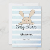 タンバニーブルーベビーワードスクランブルゲームカード 招待状 (裏面)