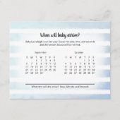 タンバニーブルーベビー到着予測ゲーム エンクロージャーカード (正面)