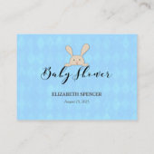 タンバニー名提案ベビーシャワーゲーム エンクロージャーカード (裏面)