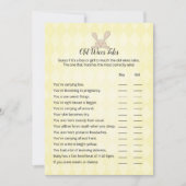 タンバニー黄アーガイル老妻テイルズゲーム 招待状 (正面)