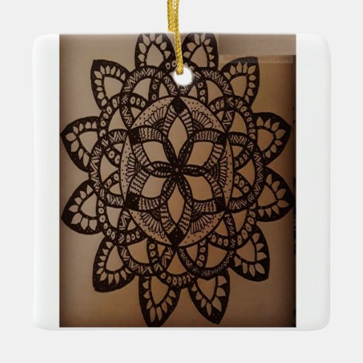 タンバリンつるウォールの装飾 セラミックオーナメント (正面)