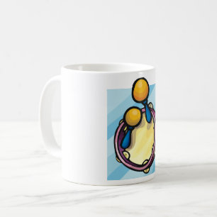 タンバリンとマラカス コーヒーマグカップ