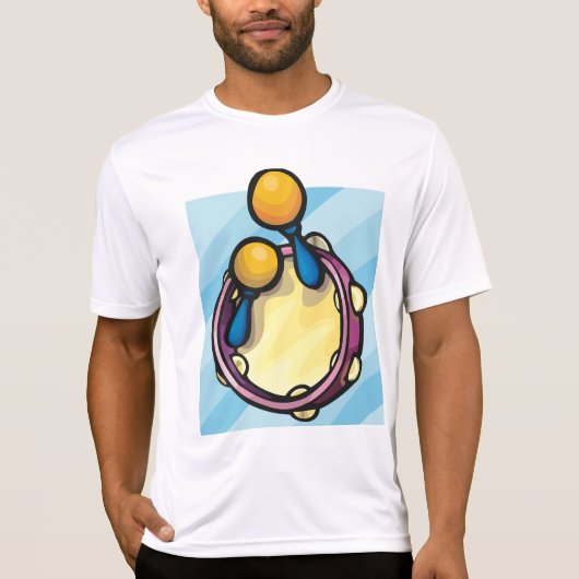 タンバリンとマラカス Tシャツ (正面)