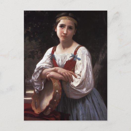 タンバリンの悲しい少女 ポストカード (正面)