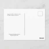 『タンバリンを弾くジプシー少女』ブーグロー ポストカード (裏面)